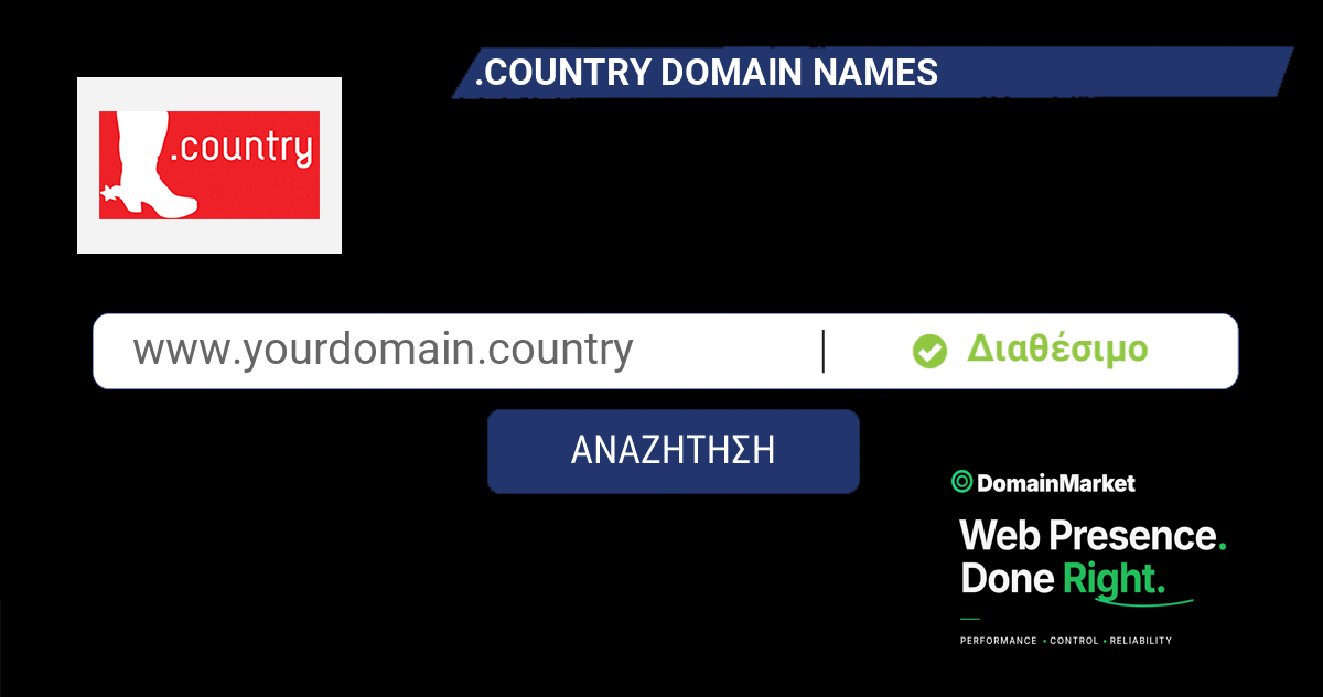 .country Domain – Registration, Renewal & Transfer | DomainMarket