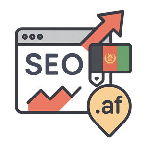 Ventaja SEO geográfico para Afganistán con .af