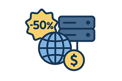Έκπτωση 50% στο Mini Hosting 1 με Κάθε Κατοχύρωση Domain