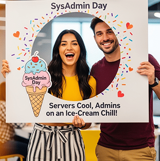 Happy SysAdmins Eating Ice Cream