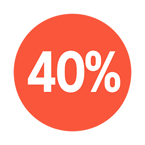 40% discount