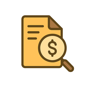 Transparent pricing icon